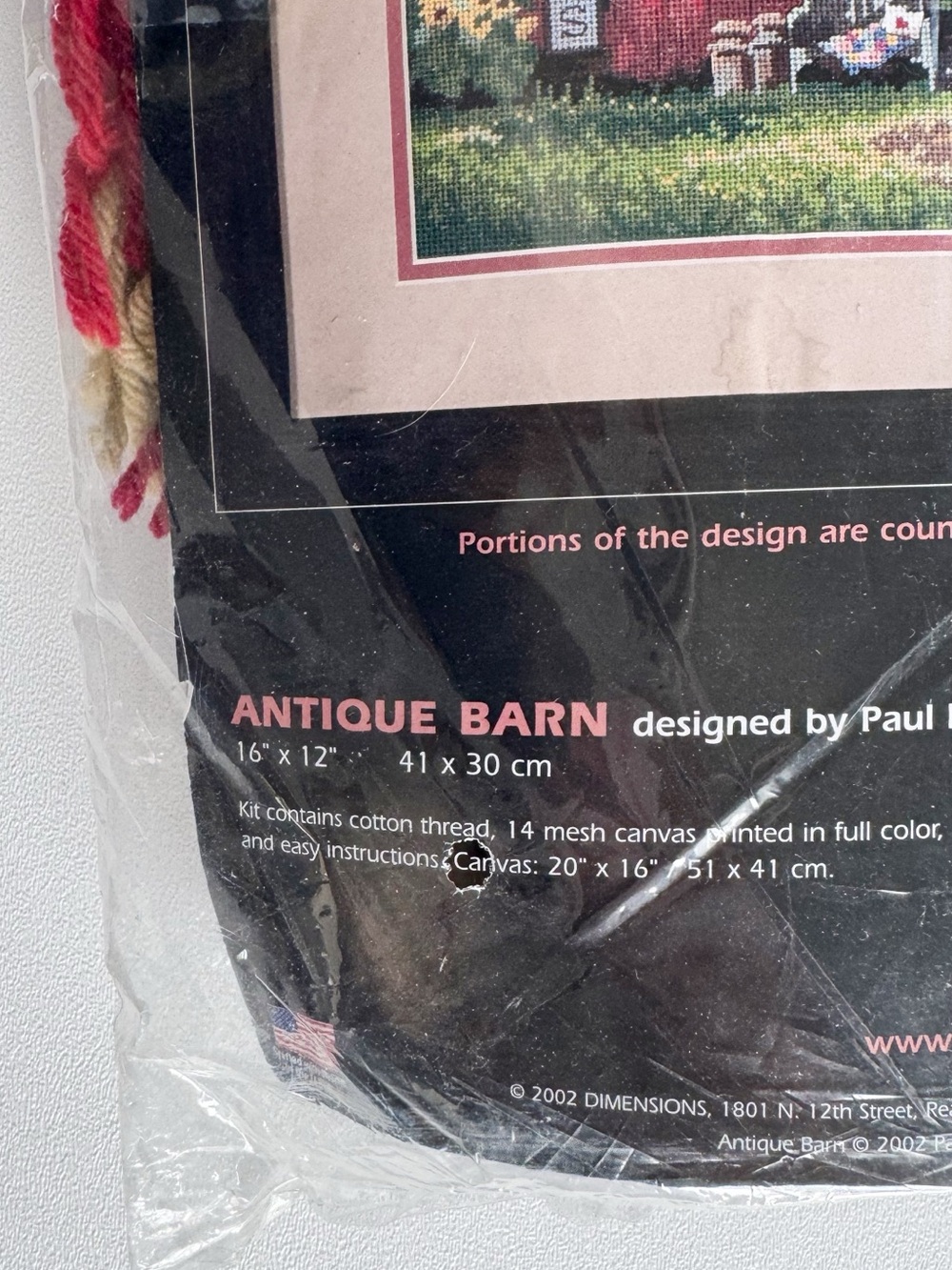 Dimensions Vintage Antique Barn Needlepoint Kit - Paul Landry - Picture 2 of 6